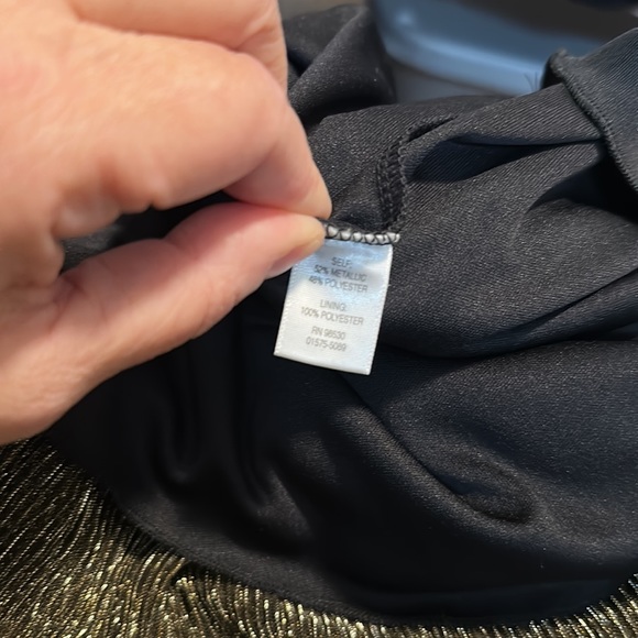 🎀 Christopher & Banks Metallic Layered Blouse - Picture 5 of 5